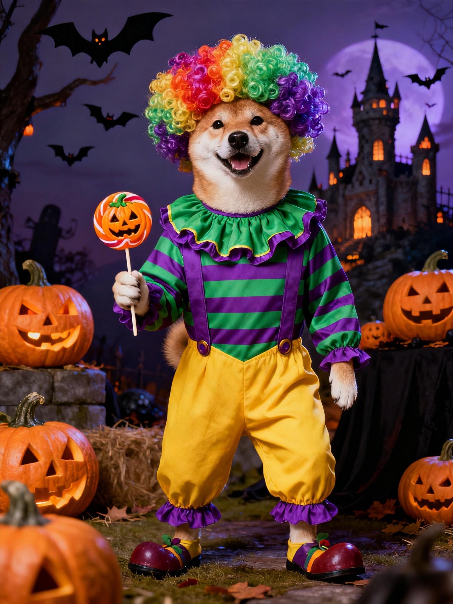 Halloween Pet Portrait AI Art: Midjourney Prompts (Digital Download)