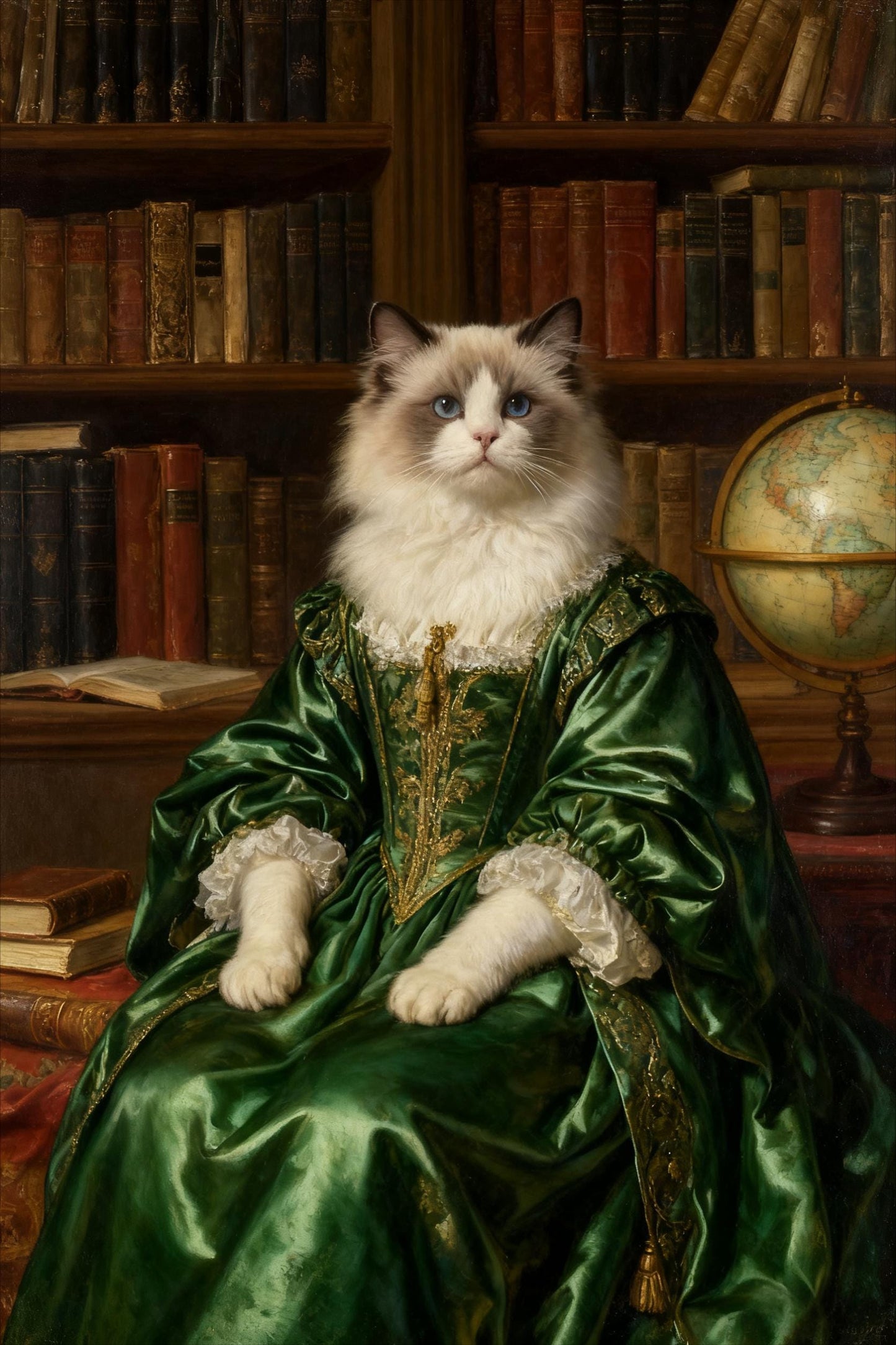 Custom Pet Portrait: Renaissance Lawyer Pet Art (Digital Download)