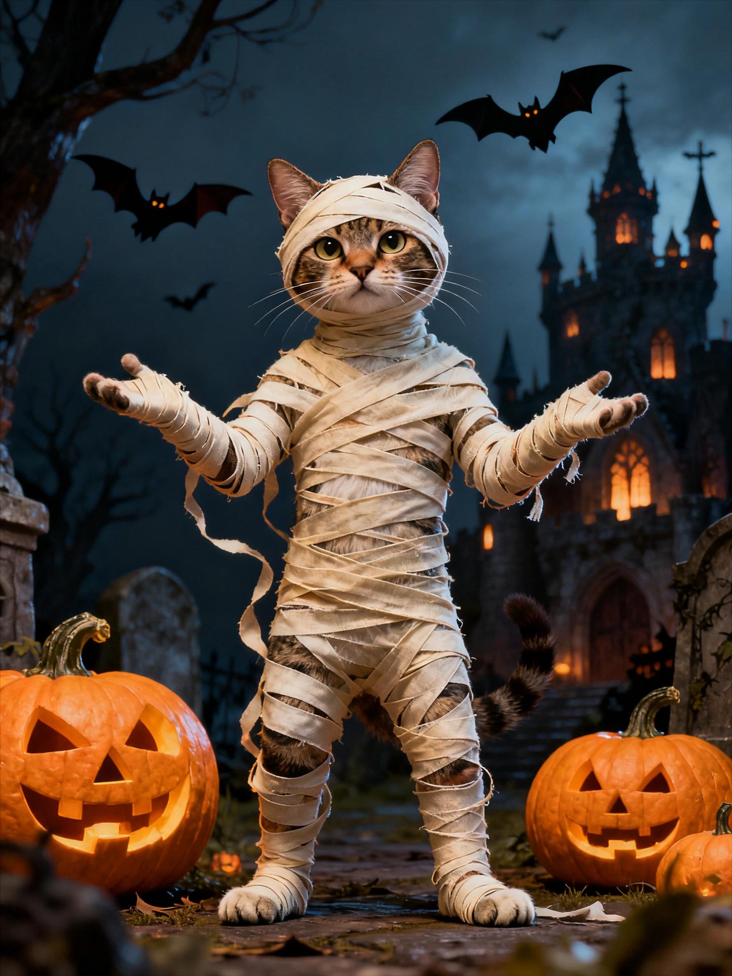 2025 Halloween Pet Portrait: Personalized Costume Pet Art (Digital Download)