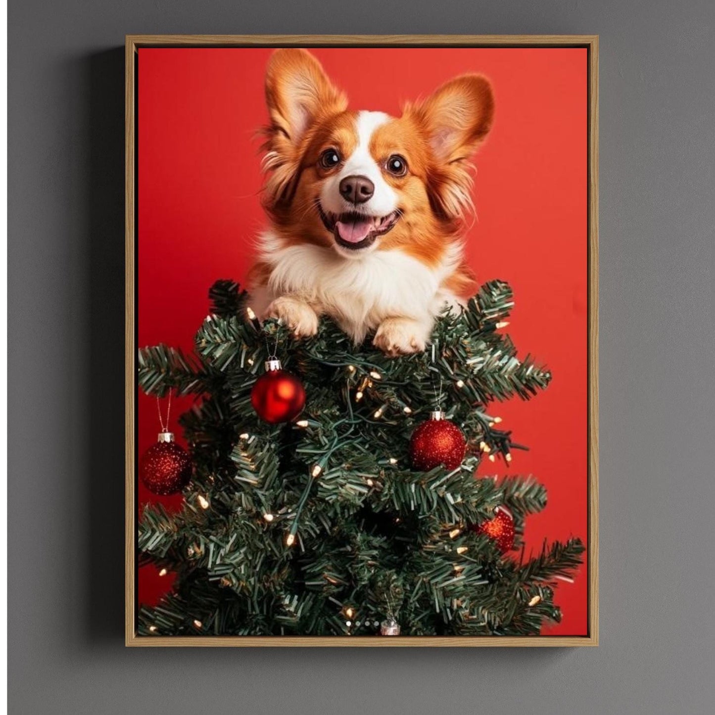 Custom Ironman Pet Portrait – Festive Holiday Wall Art