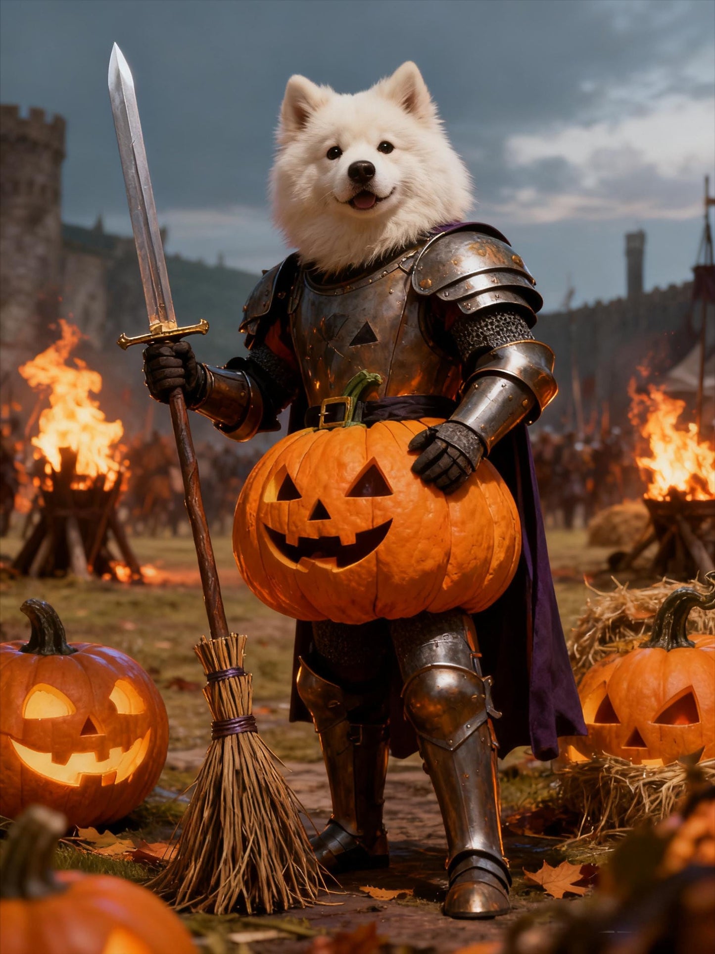 2025 Halloween Pet Portrait: Personalized Costume Pet Art (Digital Download)