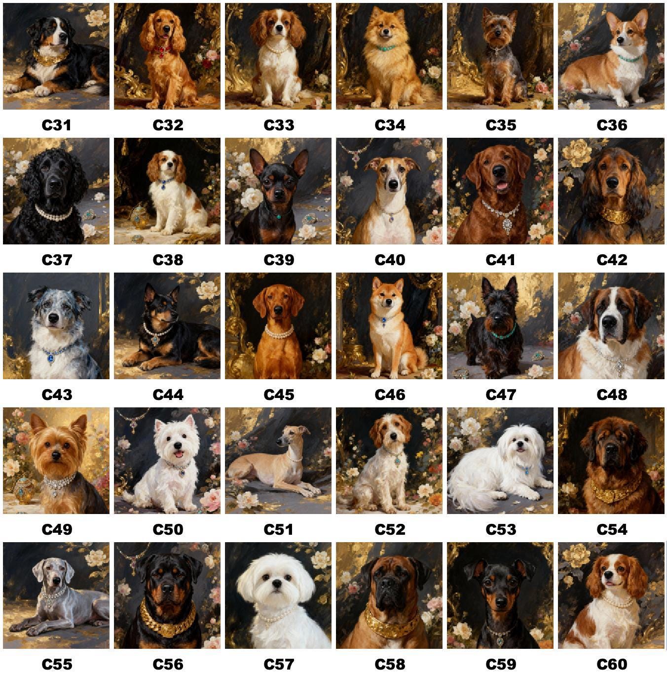 Custom oil painting Portraits Using Pet Photo Personalized Digital pet Portraits Custom dog Painting Portraits Pet Memorial Art