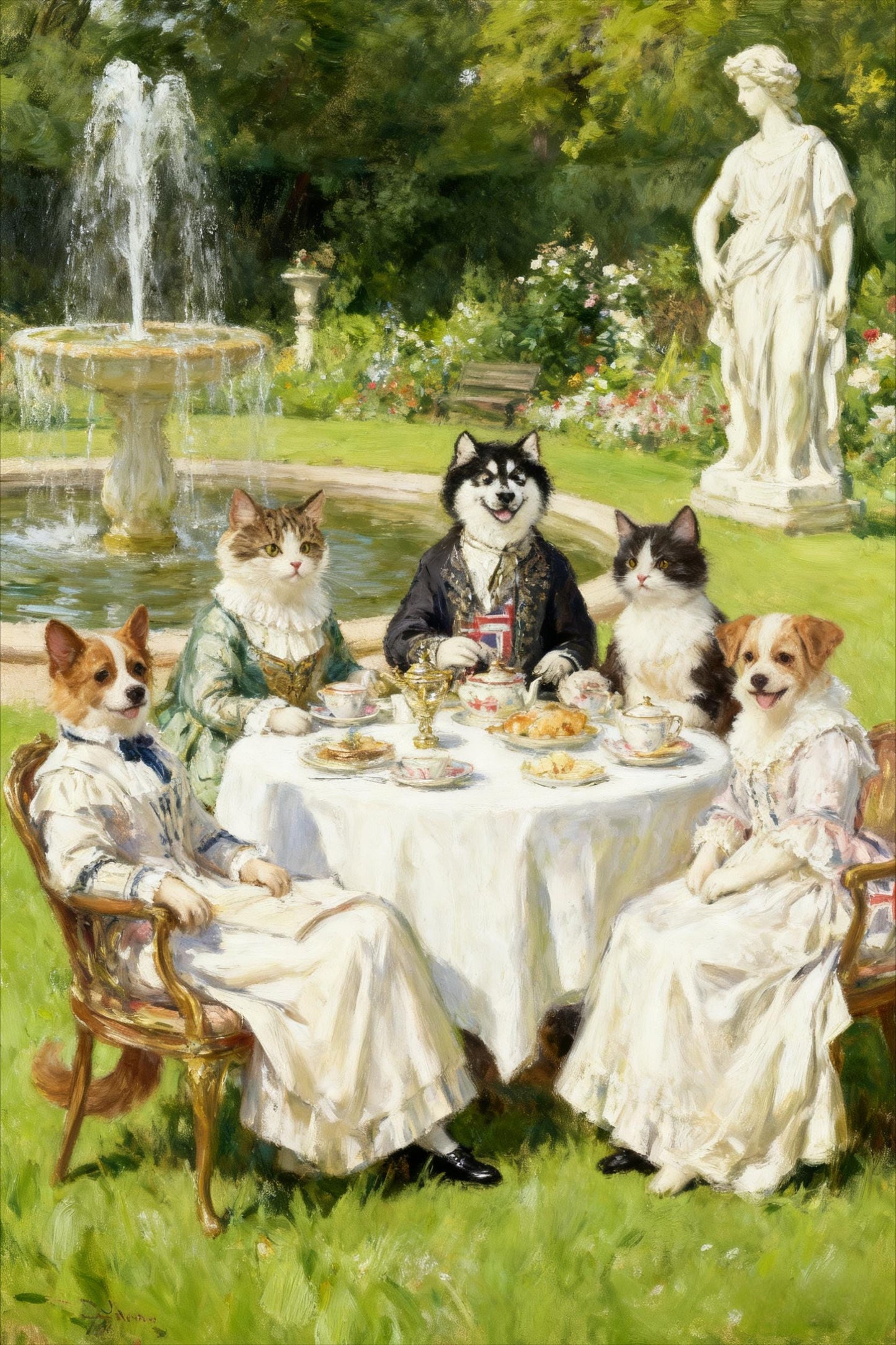 Custom Pet Portrait: Famous Painting Style, Unique Pet Lover Gift (Digital)