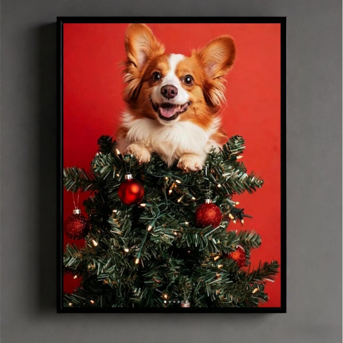 Custom Ironman Pet Portrait – Festive Holiday Wall Art