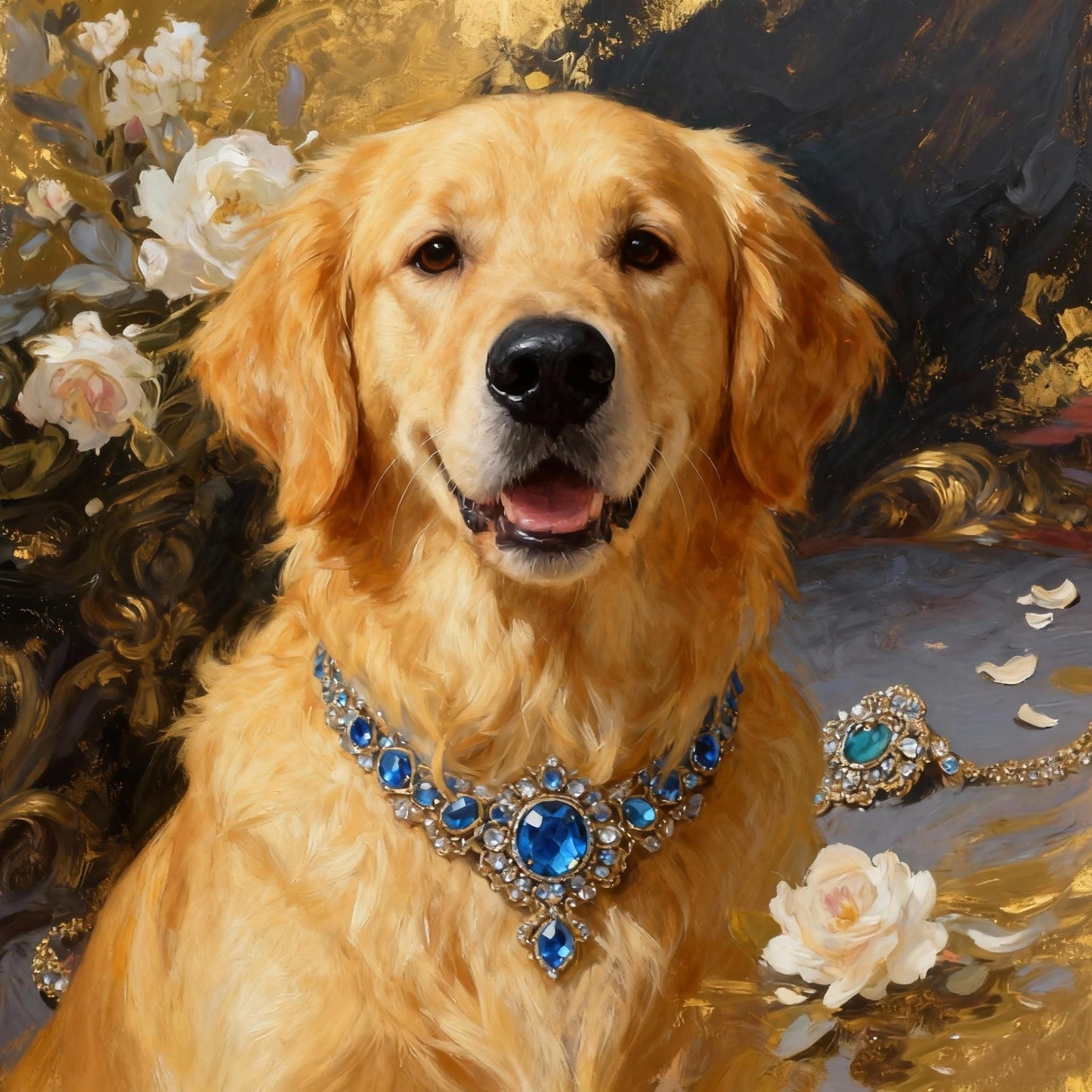 Custom oil painting Portraits Using Pet Photo Personalized Digital pet Portraits Custom dog Painting Portraits Pet Memorial Art