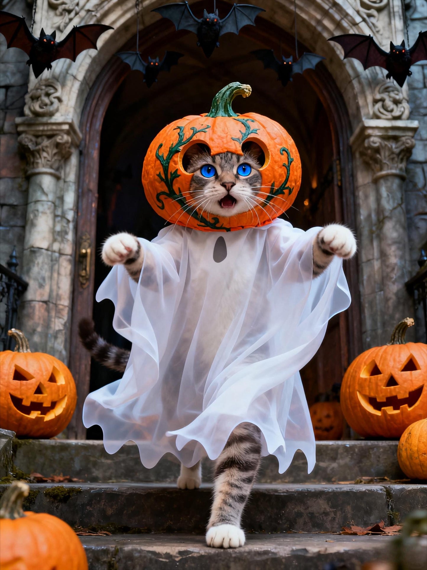 2025 Halloween Pet Portrait: Personalized Costume Pet Art (Digital Download)