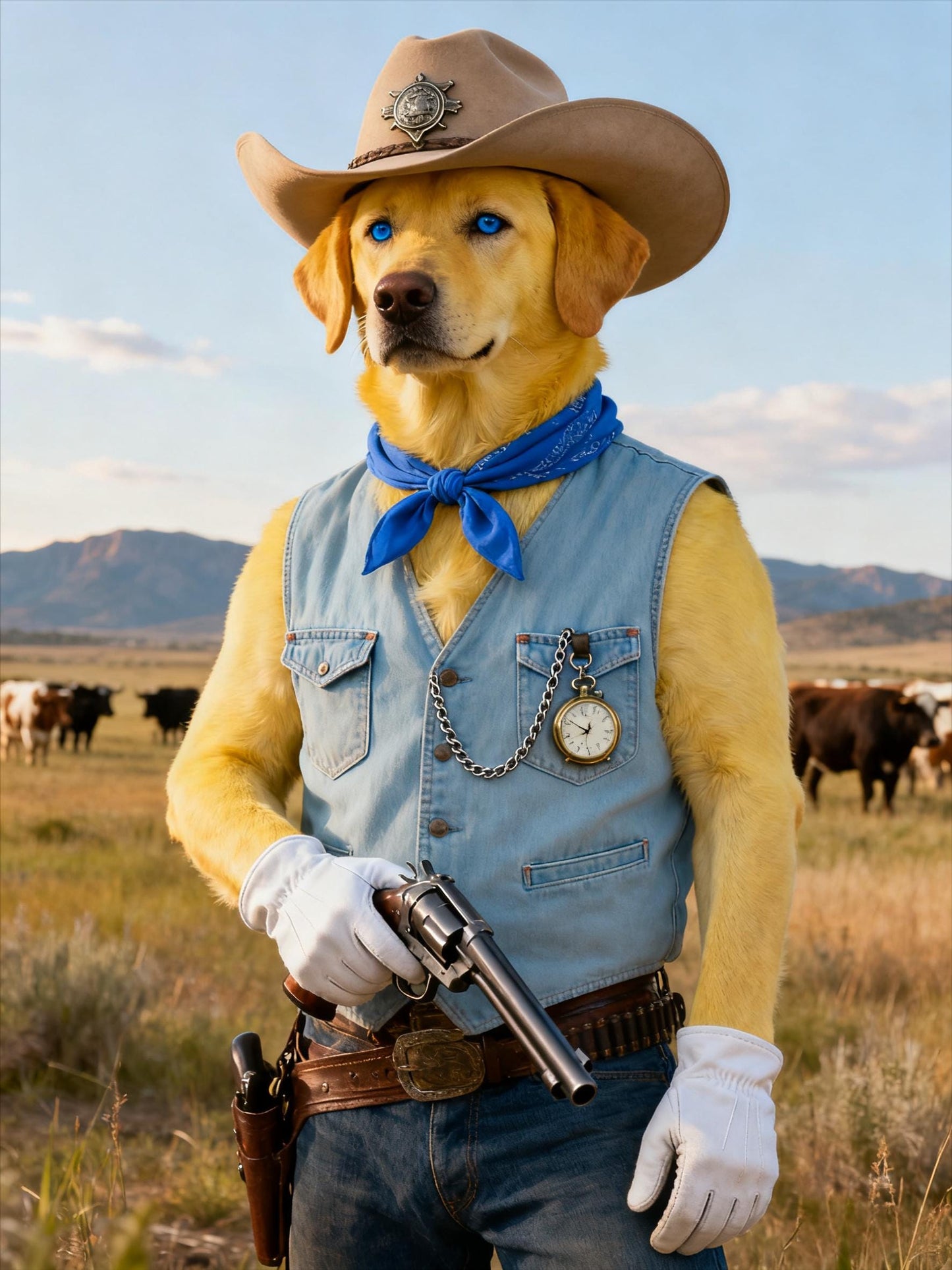 Midjourney Prompts: Cowboy-style Oil Painting Pet Portraits (PDF Guide)Personalized Gift for your pet