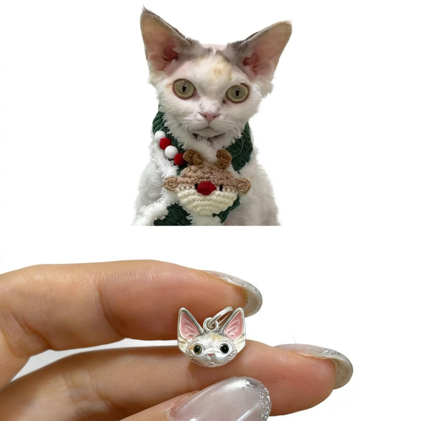 Custom Pet Portrait Necklace Handmade Pendant 99 Sterling Silver Chain Personalized Pet Memorial gift for pet lover