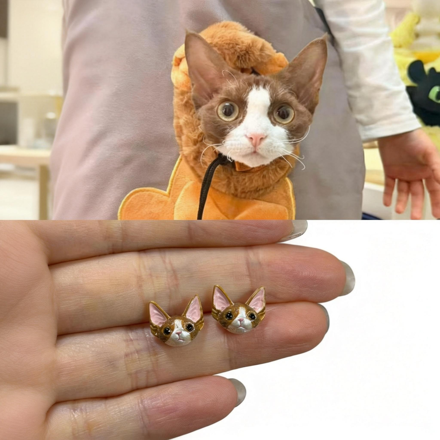 Custom Pet Portrait Necklace Handmade Pendant 99 Sterling Silver Chain Personalized Pet Memorial gift for pet lover