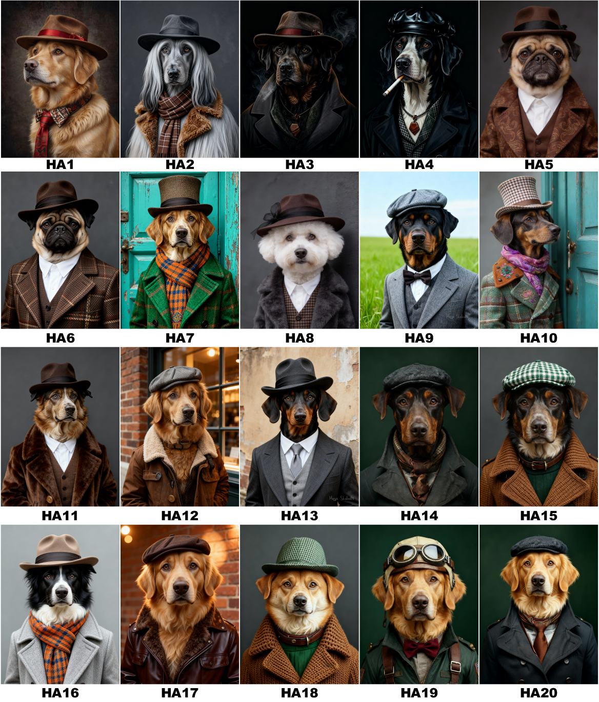 Christmas Custom pet Portrait from photo handsome gentle pet portrait with hat holiday wall art canvas Christmas Dog Portrait Canvas, Floater Frame Pet Gift for pet lover